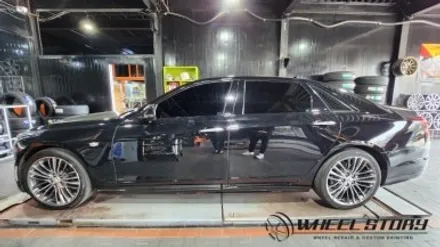 캐딜락 CT6 20인치 건메탈폴리쉬 다이아컷팅 수리 / 서울 구로, 양천, 동작, 관악, 영등포, 부천, 안양