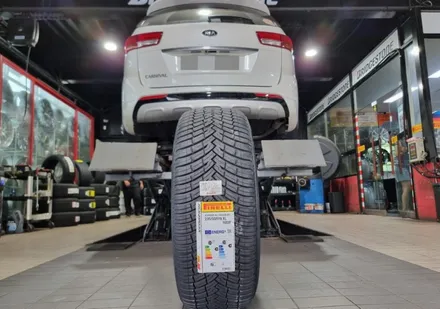 신길동 기아 카니발 (235/55R19)-19인치 추천 SUV전용 올웨더타이어, 피렐리 스콜피온 올시즌 SF2 / 서울 구로, 양천, 동작, 관악, 영등포, 부천, 안양