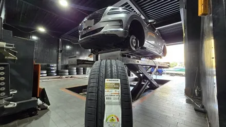 시흥동 제네시스 GV80 (265/50R20)–뛰어난 그립력과 핸들링, SUV에 최적화된 한국타이어 다이나프로 HPX 교체 후기 / 서울 구로, 양천, 동작, 관악, 영등포, 부천, 안양