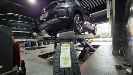 신길동 기아 쏘렌토 (235/60R18)-고속주행 안정성과 마일리지를 강화한 한국타이어 SUV 타이어 다이나프로 컴포트 HL3 / 서울 구로, 양천, 동작, 관악, 영등포, 부천, 안양