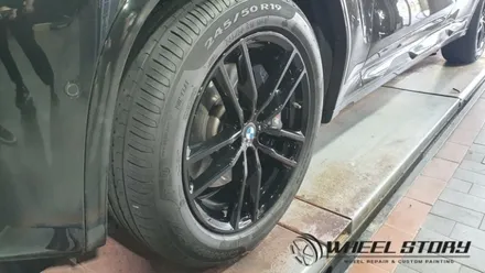 서초동 사당동 서원동 BMW X4 19인치 휠 도색 블랙유광 시공 / 서울 구로, 양천, 동작, 관악, 영등포, 부천, 안양