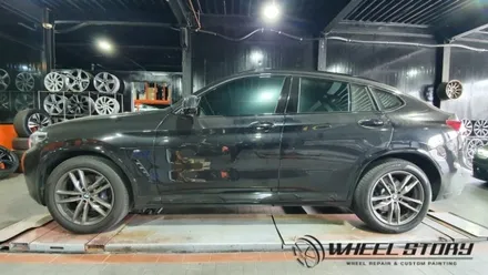 서초동 사당동 서원동 BMW X4 19인치 휠 도색 블랙유광 시공 / 서울 구로, 양천, 동작, 관악, 영등포, 부천, 안양