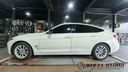 BMW 3GT 17인치 휠도색 비용 분체도색 문의 블랙유광 30만원 휠스토리 / 서울 구로, 양천, 동작, 관악, 영등포, 부천, 안양