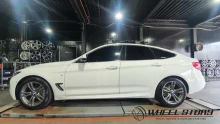 [수색동 상암동 증산동] 18인치 유광블랙 휠 도색 비용 30만원 BMW 3GT 시공 / 서울 구로, 양천, 동작, 관악, 영등포, 부천, 안양