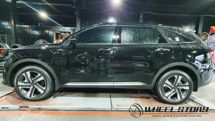 개봉동 천왕동 신정동 쏘렌토 하이브리드 19인치 블랙유광 휠분체도색 / 서울 구로, 양천, 동작, 관악, 영등포, 부천, 안양