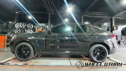 서초동 사당동 서원동 BMW X4 19인치 휠 도색 블랙유광 시공 / 서울 구로, 양천, 동작, 관악, 영등포, 부천, 안양