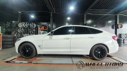 BMW 3GT 17인치 휠도색 비용 분체도색 문의 블랙유광 30만원 휠스토리 / 서울 구로, 양천, 동작, 관악, 영등포, 부천, 안양