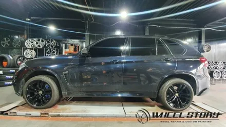 BMW X5 20인치 개봉동 오류동 수궁동 휠복원도색 분체도장 블랙휠만들기 / 서울 구로, 양천, 동작, 관악, 영등포, 부천, 안양