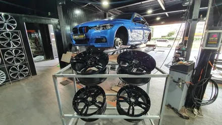 영등포동 BMW 3시리즈-18인치 휠 블랙유광 분체도색 작업후기 / 서울 구로, 양천, 동작, 관악, 영등포, 부천, 안양