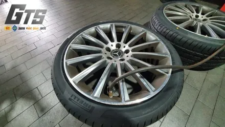 벤츠 S350 출고형타이어 피렐리 런플랫이 안정성은 최고죠!! / 서울 구로, 양천, 동작, 관악, 영등포, 부천, 안양