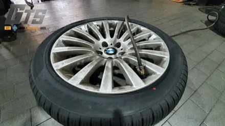 휠분체도색 다이나컷팅 수리 휠스토리 BMW 7시리즈 방문 피렐리 피제로올시즌 타이어장착! / 서울 구로, 양천, 동작, 관악, 영등포, 부천, 안양