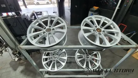 BMW 3GT 17인치 휠도색 비용 분체도색 문의 블랙유광 30만원 휠스토리 / 서울 구로, 양천, 동작, 관악, 영등포, 부천, 안양