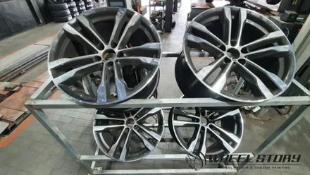 BMW X5 20인치 개봉동 오류동 수궁동 휠복원도색 분체도장 블랙휠만들기 / 서울 구로, 양천, 동작, 관악, 영등포, 부천, 안양