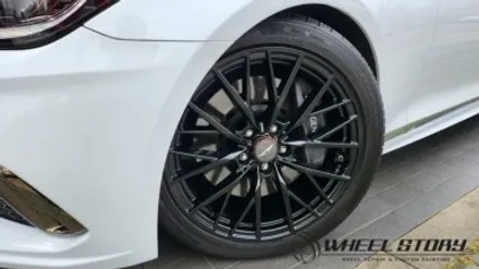 제네시스 G80 스포츠 반무광블랙 매트블랙 휠도색 목동 가양동 철산동 분체도색전문 / 서울 구로, 양천, 동작, 관악, 영등포, 부천, 안양