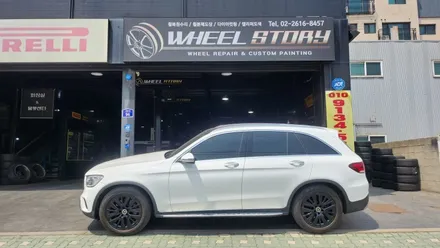 도림동 벤츠 GLC 19인치-블랙유광 휠분체도색으로 드레스UP 완료!! / 서울 구로, 양천, 동작, 관악, 영등포, 부천, 안양