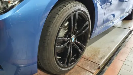 영등포동 BMW 3시리즈-18인치 휠 블랙유광 분체도색 작업후기 / 서울 구로, 양천, 동작, 관악, 영등포, 부천, 안양