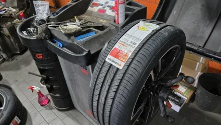 천왕동 BMW 320i (225/45ZR18, 255/40ZR18)-한국타이어 최신 프리미엄 사계절용 타이어 벤투스 에어S 교체작업후기 / 서울 구로, 양천, 동작, 관악, 영등포, 부천, 안양