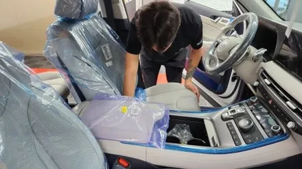 성북구 팰리세이드 크리미 화이트 펄 신차패키지 시공 / 서울 성북구 안암동5가