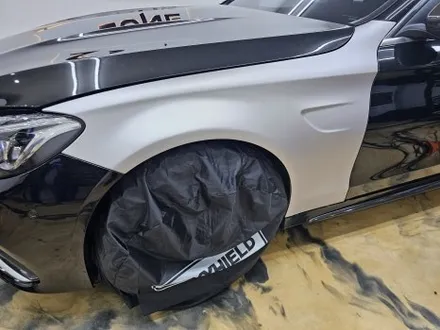 벤츠 w205 c63 AMG 타이니봇 울트라 매트 메탈릭 실버 라이트 전체랩핑 부천 제트존 인천 랩핑 PPF 전문점 / 부천시 소사구 송내동