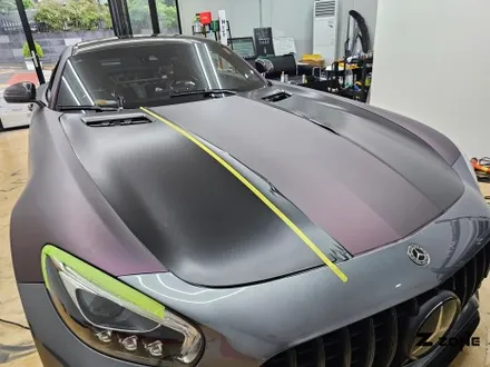벤츠 GT S AMG  전체랩핑 타이니봇  메탈릭 매직 퍼플 제트존 부천랩핑 인천랩핑 송도랩핑 안산랩핑 구로 랩핑 광명랩핑 / 부천, 광명, 부평