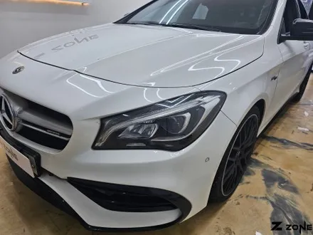 벤츠 CLA45 AMG 라이트 필름 테일램프 PPF 라이트 PPF 그레이 라인 띠 래핑 제트존 부천ppf / 부천, 광명, 부평