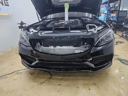 벤츠 w205 c63 AMG 타이니봇 울트라 매트 메탈릭 실버 라이트 전체랩핑 부천 제트존 인천 랩핑 PPF 전문점 / 부천시 소사구 송내동