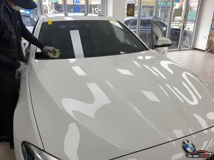 (수원전면유리교체)BMW520d 돌 맞은전면유리 교체및칼트윈RX썬팅시공