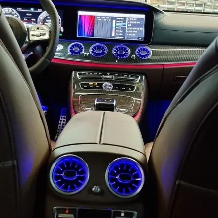 [티엘오토모빌] 벤츠 W213 E클래스 E63 AMG 1,2열 송풍구 엠비언트 + 3D 부메스터 전동트위터 작업