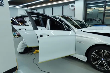 BMW 540i 글로스화이트 전체,실내 랩핑 작업후기 / 김포시 고양리