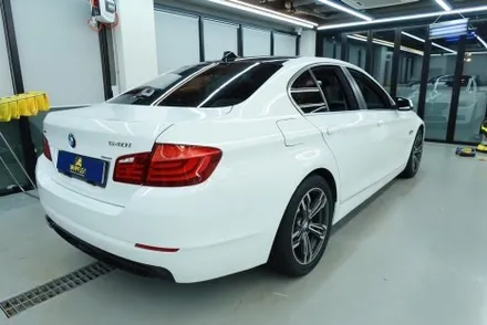 BMW 540i 글로스화이트 전체,실내 랩핑 작업후기 / 김포시 고양리