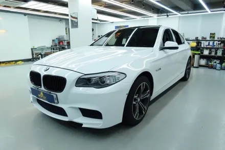 BMW 540i 글로스화이트 전체,실내 랩핑 작업후기 / 김포시 고양리