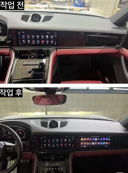포르쉐 파나메라 972 조수석 안드로이드 올인원 설치 후기 (순정 연동 완벽) / 서울 영등포 양평동