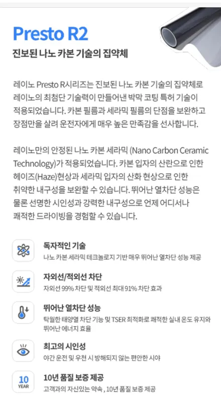 캐스퍼 차량에 인기 좋은 썬팅은? / 경북 구미