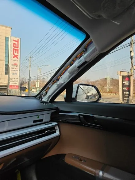 구미썬팅맛집에서 디올뉴그랜저 LPi 신차틴팅+블랙박스 시공 / 경북 구미