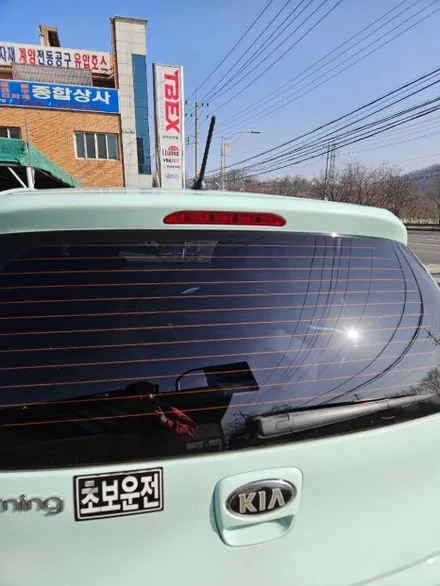 보라빛 변색으로 재시공?올뉴모닝 썬팅 재시공 후기 / 경북 구미