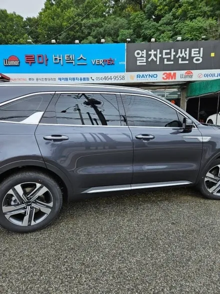 구미 쏘렌토 신차 썬팅 루마 버텍스900+아이나비 Z9000 / 경북 구미