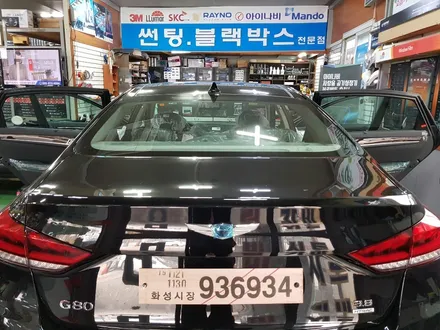 구미신차검수/신차패키지/제네시스 g80 썬팅/레이노썬팅/파인뷰블랙박스 작업 / 경북 구미