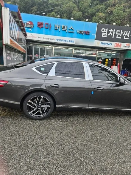 구미 제네시스 썬팅 전문점에서 G80 신차에 버텍스1100 시공 / 경북 구미