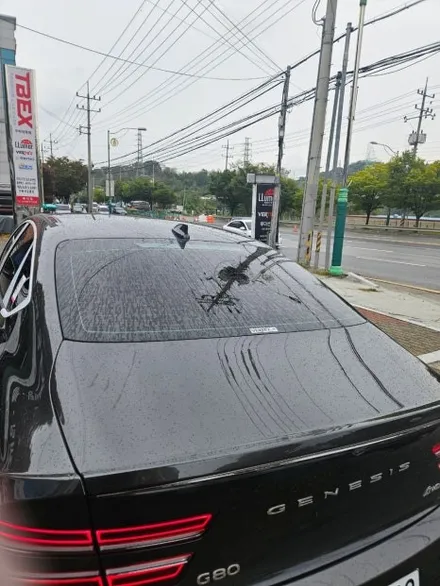 구미 제네시스 썬팅 전문점에서 G80 신차에 버텍스1100 시공 / 경북 구미