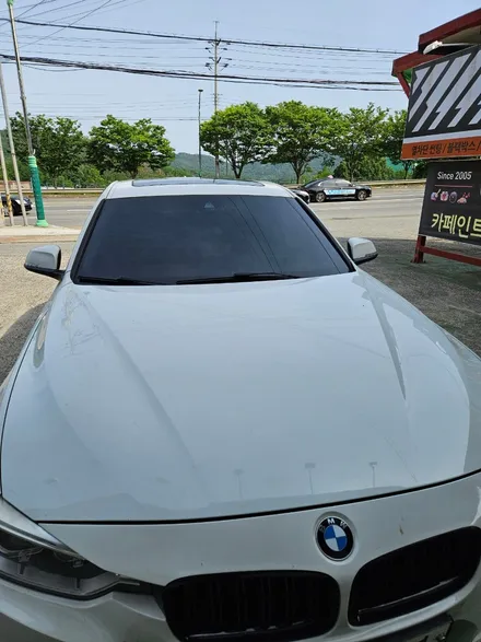 구미레이노썬팅 BMW 앞유리 및 뒷유리 기포썬팅 재시공 / 경북 구미
