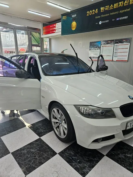 BMW320D 썬팅 재시공 틴트홀릭 가성비 반사필름으로 시공 / 경북 구미