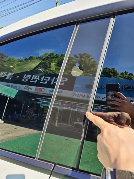 구미 테슬라 모델Y 롱레인지 하이엔드 썬팅 버텍스900 시공 / 경북 구미