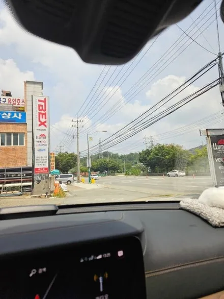 구미 벤츠 E클레스 앞유리썬팅 시인성+열차단 = 버텍스900 / 경북 구미