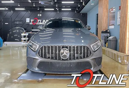 전북PPF 프런트 패키지로 주행 중 돌 빵 도장면 보호를 위해 PPF CLS(C257) 차량에 시공 / 전주시 덕진구