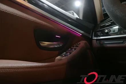BMW F10 5시리즈 순정엠비언트 광량업 ! 가변엠비언트 BMW코딩으로 여러색상 표현해보자 / 전주시 덕진구
