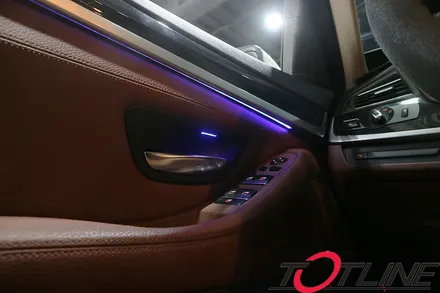BMW F10 5시리즈 순정엠비언트 광량업 ! 가변엠비언트 BMW코딩으로 여러색상 표현해보자 / 전주시 덕진구