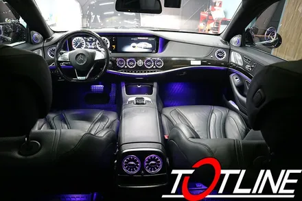 벤츠 실내튜닝 끝판왕 S클래스(W222) 63AMG 송풍구엠비언트 전주티오티라인 이 맛집 / 전주시 덕진구