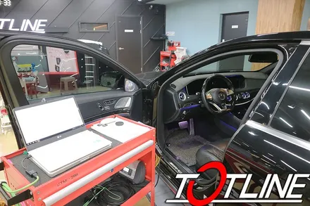 벤츠 실내튜닝 끝판왕 S클래스(W222) 63AMG 송풍구엠비언트 전주티오티라인 이 맛집 / 전주시 덕진구