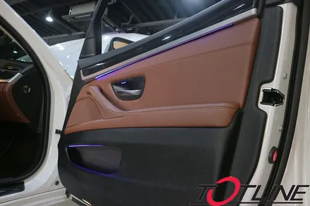 BMW F10 5시리즈 순정엠비언트 광량업 ! 가변엠비언트 BMW코딩으로 여러색상 표현해보자 / 전주시 덕진구