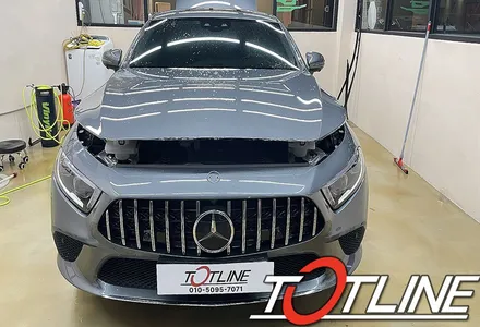 전북PPF 프런트 패키지로 주행 중 돌 빵 도장면 보호를 위해 PPF CLS(C257) 차량에 시공 / 전주시 덕진구